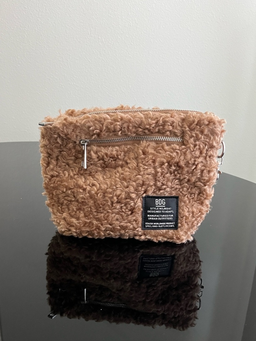 Urban Outfitters BDG Brown Furry Pouch